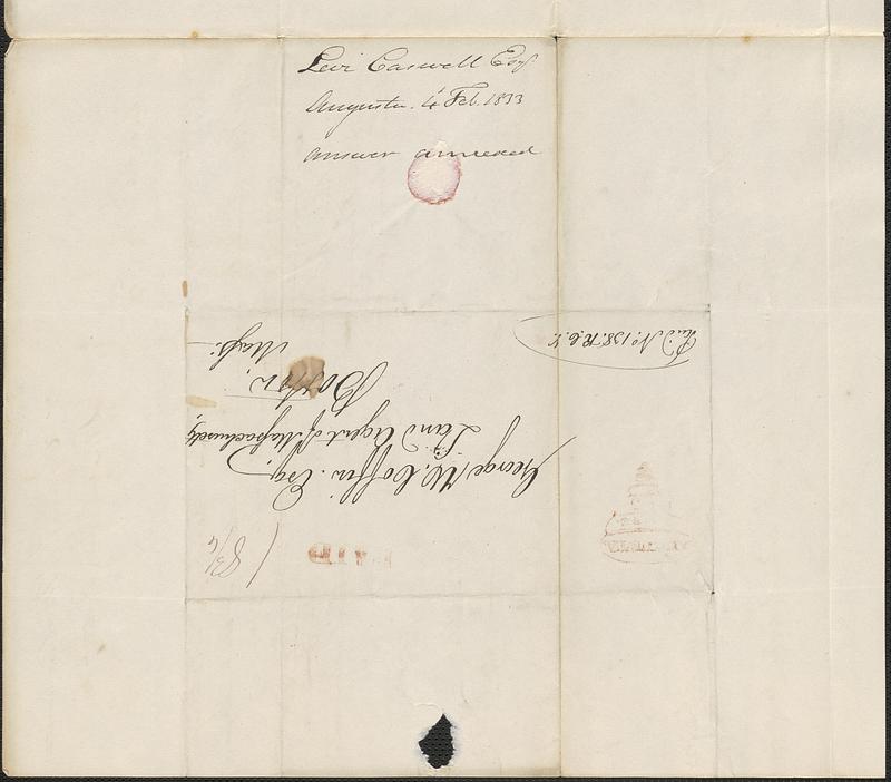 Levi Caswell to George Coffin, 4 February 1833 - Digital Commonwealth