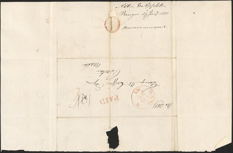 Allen Appleton to George Coffin, 19 January 1835