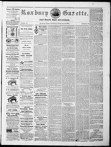 Roxbury Gazette and South End Advertiser, February 13, 1868