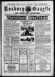 Roxbury Gazette and South End Advertiser, December 19, 1947