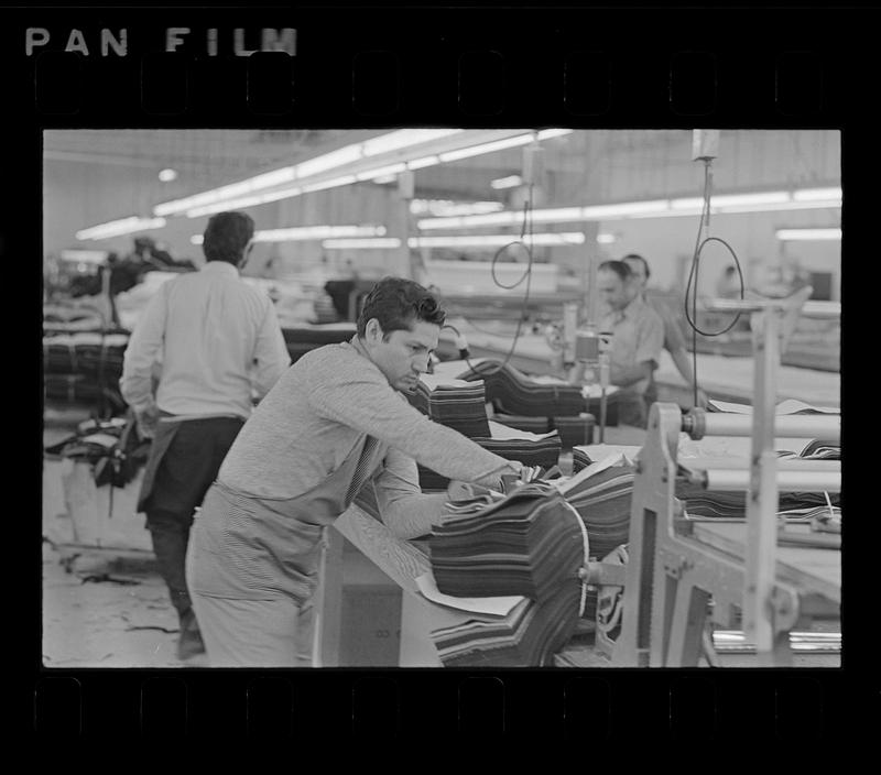 Garment center workers, Kneeland Street, downtown Boston