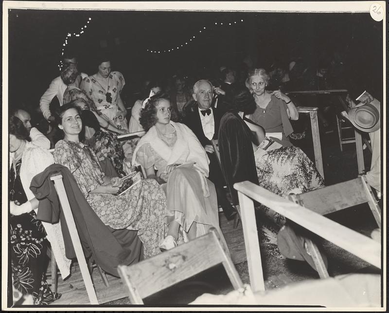 Norman H. Davis, ambassador at large in box at Symphonic Festival, Tanglewood, Lenox. Others Mrs. Norman P. Davis, Pleasantville, N. Y. Mrs. Maclin Davis, Miss Edith Davis, Nashville, Tenn. And Mrs. John Potter, N. Y.