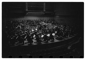 Recording "La Mer" for Victor R.C.A., Dr. K & Boston Symphony Orchestra, also recording mch.