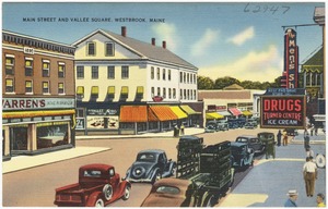 Main Street and Vallee Square, Westbrook, Maine