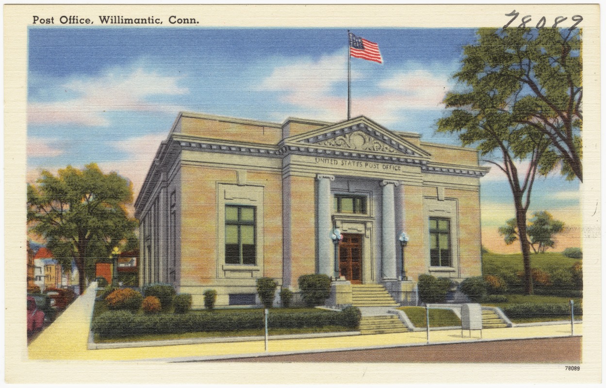 Post Office, Willimantic, Conn. Digital Commonwealth