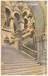 The grand staircase, Albany, N. Y.