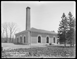 Distribution Department, Northern High Service Spot Pond Pumping Station, southwest corner, Stoneham, Mass., Apr. 9, 1900