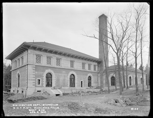 Distribution Department, Northern High Service Spot Pond Pumping Station, west side, Stoneham, Mass., Apr. 9, 1900