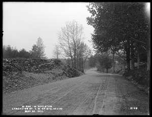 Wachusett Reservoir, Lancaster Street, southwest of station 58+00, West Boylston, Mass., May 25, 1900