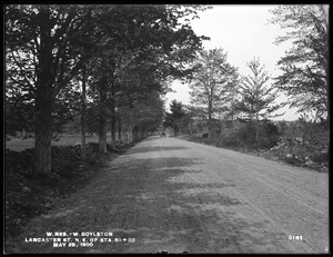 Wachusett Reservoir, Lancaster Street, northeast of station 60+00, West Boylston, Mass., May 25, 1900