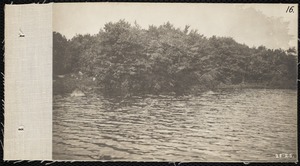 Distribution Department, Low Service Spot Pond Reservoir, western shore, north of Antler Rock (Southern Deer Hill shore), Stoneham, Mass., Jul. 1898