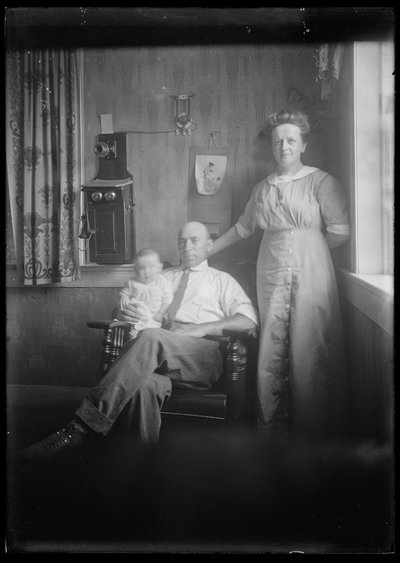 Man, woman, & child. Interior