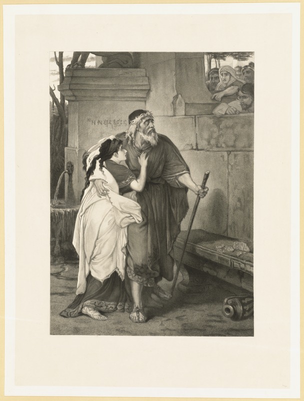 Oedipus and Antigone Antagonized by a Crowd