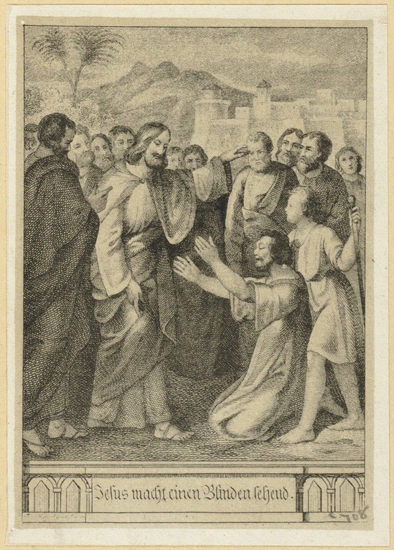 Jesus Machteinen Blinden Sehend: Jesus Makes a Blind Man See