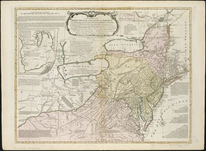 A general map of the middle British colonies in America, viz. Virginia, Maryland, Delaware, Pensilvania, New-Jersey, New York, Connecticut & Rhode-Island