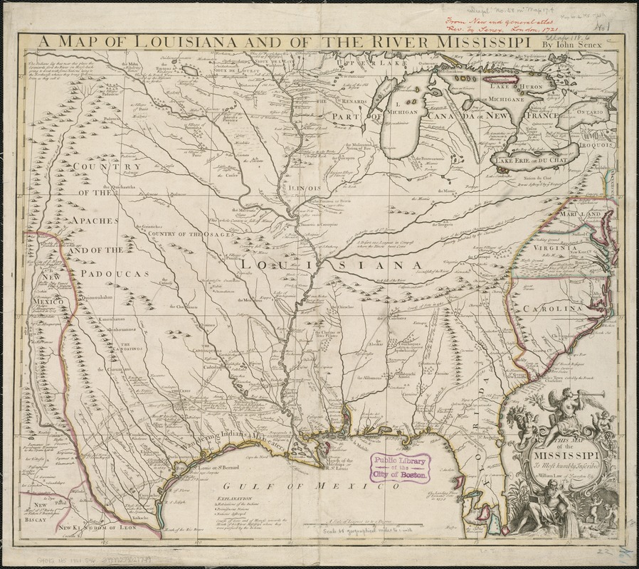 A map of Louisiana and of the River Mississipi