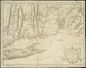 A new and accurate map of Connecticut and Rhode Island, from the best authorities