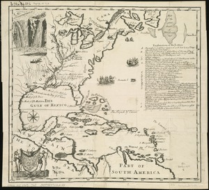 A new map of the country of Louisiana and of ye river Missisipi in North America discou'd by Mons. de la Salle in ye years 1681and 1686 as allso of several other rivers before unknown and falling into ye Bay of St. Lewis