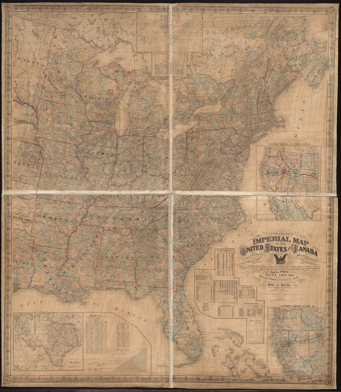 Schonberg's imperial map of the United States and Canada