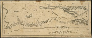 Map and profile of the Champlain Canal as made from Lake Champlain to the Hudson River and surveyed thence to the tide at Waterford