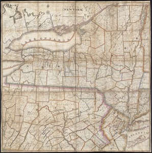 Map of the State of New York with part of the states of Pennsylvania, New Jersey &c