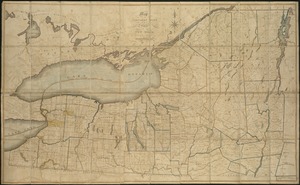 Map of the northern part of the state of New York
