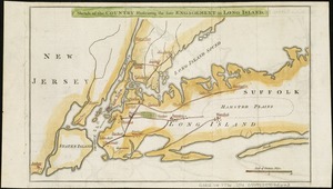 Sketch of the country illustrating the late engagement in Long Island