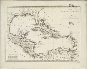 Carte du Golfe du Mexique et des Isles Antilles