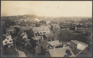 Brookline Village, view from Town Hall looking down Washington St.