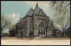 Town Hall, Brookline, Mass. (color)