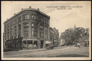 Paine's News Corner, Harvard Square, Brookline, Mass.