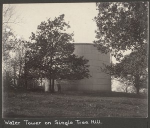Water tower on Single Tree Hill