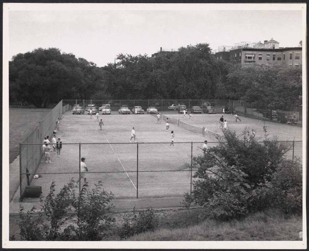 Tennis courts, Amory Playground