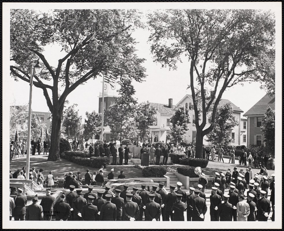 Memorial Day Exercises at Town Hall