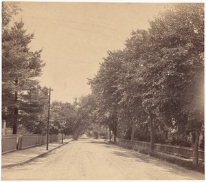 Coolidge Corner, Pleasant St. between Beacon & Harvard looking north