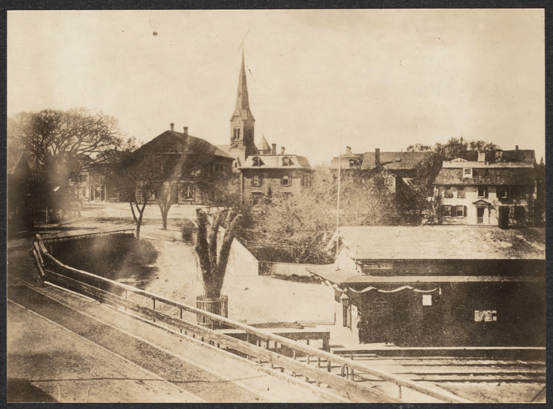 Harvard Square in 1865