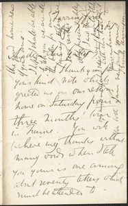 Emily Tennyson autograph letter signed to Mrs. Gatty, Farringford, [Isle of Wight], 1 October 1861