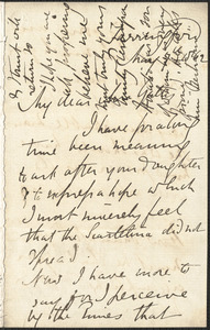 Emily Tennyson autograph letter signed to Mrs. Gatty, Farringford, [Isle of Wight], 7 May 1862