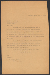 Sacco-Vanzetti Case Records, 1920-1928. Defense Papers. Western Mob: Moore to Doyle, August 9, 1922. Box 5, Folder 6, Harvard Law School Library, Historical & Special Collections