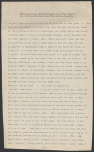 Sacco-Vanzetti Case Records, 1920-1928. Defense Papers. Western Mob: Report of Thomas Doyle on Return from the West Covering the Period from July 22, 1922 to November 8, 1922. Includes expense statement of Thomas Doyle to Sacco-Vanzetti Defense Committee 1922. Motions and orders re: extensions for filing bills of exceptions, 1921. Box 5, Folder 39, Harvard Law School Library, Historical & Special Collections