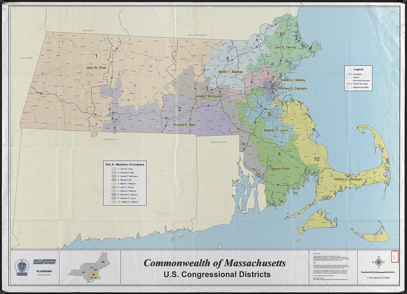 Commonwealth of Massachusetts U.S. congressional districts