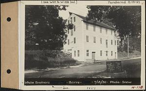 White Brothers Co., machine shop, Barre, Mass., Jul. 18, 1930