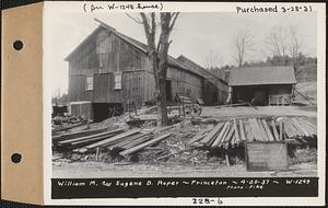 William M. and Eugene D. Roper, barn and shed, Princeton, Mass., Apr. 20, 1937
