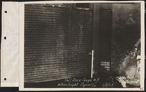 Wheelwright Paper Co., tailrace gage #3, Hardwick, Mass., Jun. 8, 1928