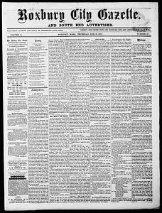 Roxbury City Gazette and South End Advertiser, February 19, 1863