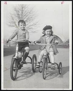 It Won't be a Stylish Marriage-And the vehicular styles have changed since the song was written. These beneficiaries of yesterday's whiff of summer are Richard Smith of 35 Myrtle street and Corry Viretue of 128 Chestnut street, Back Bay, on the Charles River Esplanade.