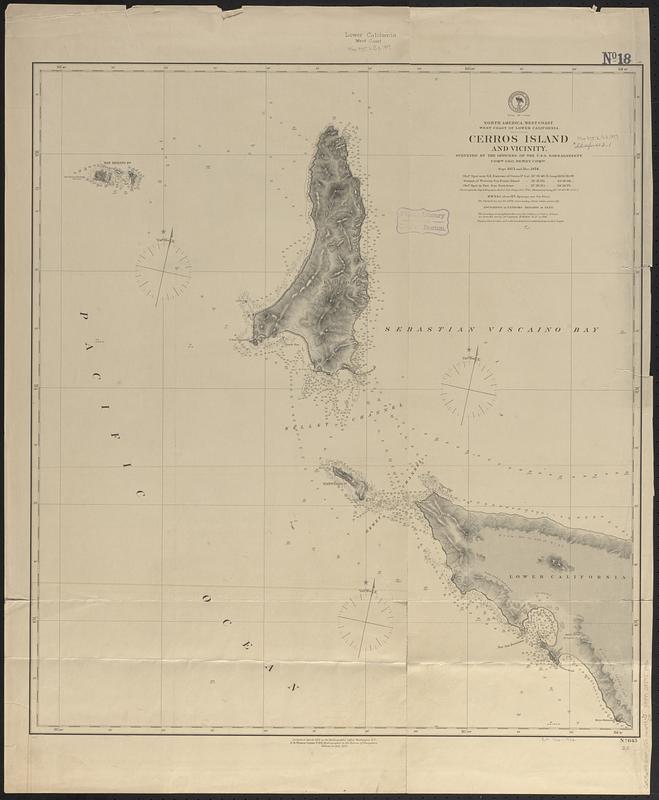 North America, west coast, west coast of lower California, Cerros Island and vicinity