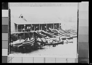 Heinlein's boat livery, Charles River[?], Natick, Mass.