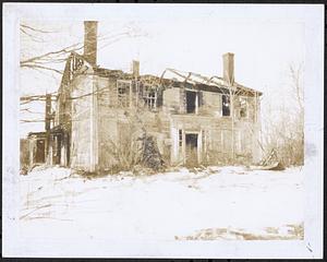 Thomas Shattuck house ruins after fire