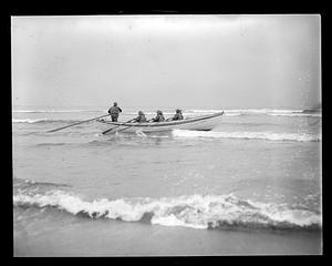 People in a US Coast Guard boat